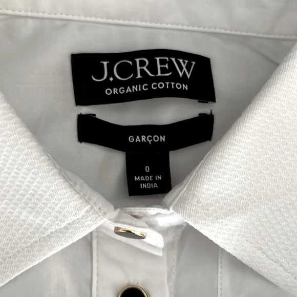 J. Crew Garçon Tuxedo Cotton Poplin Shirt - Picture 14 of 16